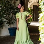 Vestido verde lima