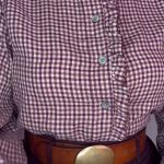Camisa cuadritos burdeos