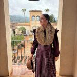 CONJUNTO Falda "Impetu" burdeos+blusa burdeos