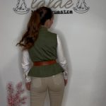 Chalequillo doble botonadura verde