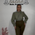 Camisa a rayas verde