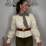 Chaquetilla de micro pana beige