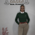 Jersey verde cuello redondo