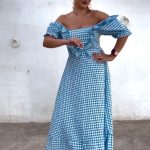 Bata vichy azul celeste